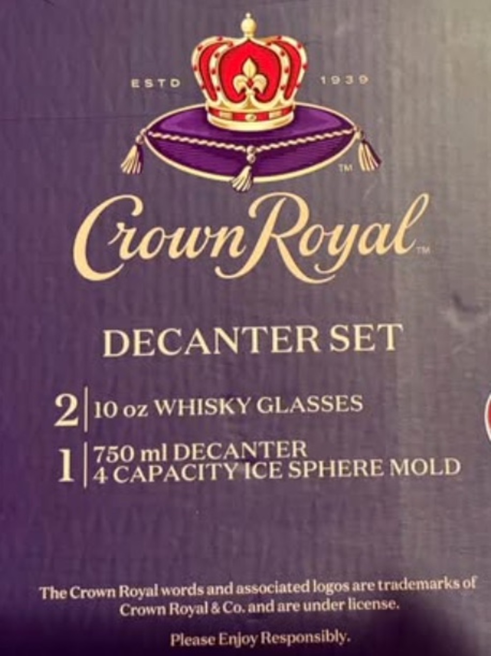 Crown Royal Decanter Set - Picture 2 of 2